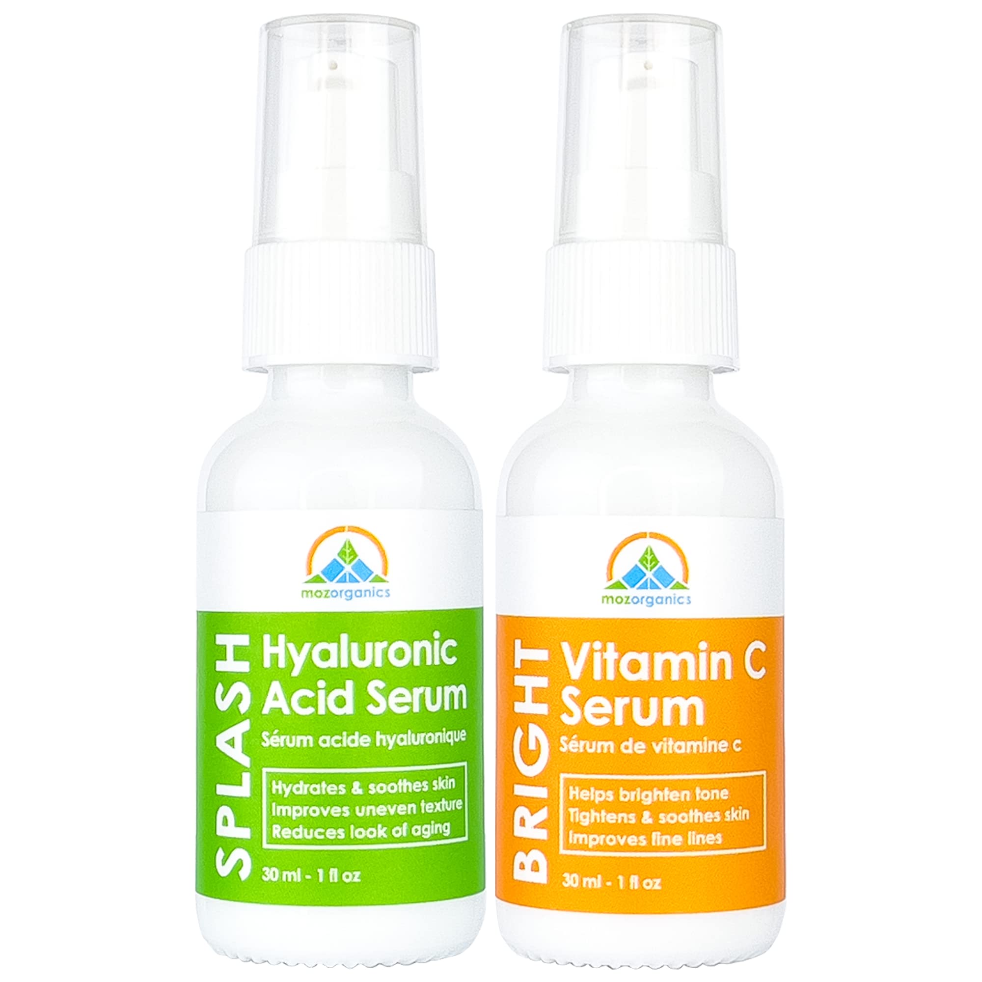 The Serum Kit - Skincare Gift Set with Vitamin C and Hyaluronic Acid Serums for Skin Tightening, Anti Aging, Moisturizing and Hydrating Your Skin (1oz)