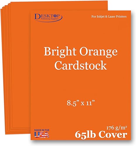 Miniatura 17 de Papel de cartulina de cubierta de 65 libras, 8.5 x 11 pulgadas, 25 hojas (amarillo brillante)
