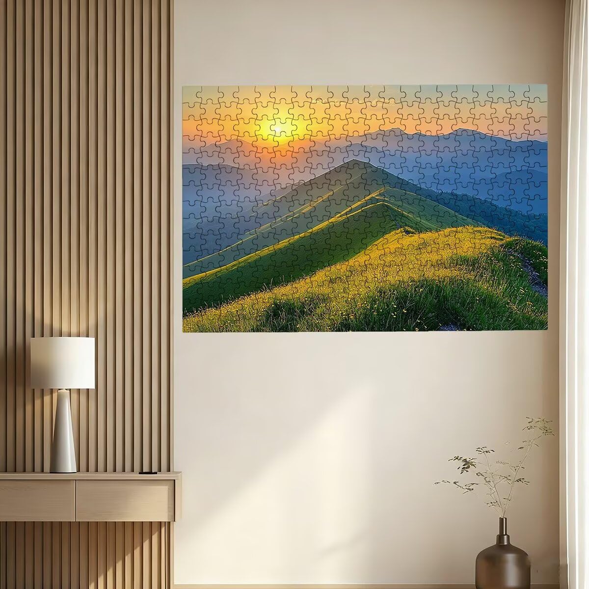 Puzzle 5000 sztuk dla dorosłych krajobrazy, puzzle górskie, puzzle 5000 sztuk dla dorosłych, drewniane puzzle z pudełkiem na prezent rozmiar 156 x 105 cm, wyzwanie puzzle dla całej rodziny, prezent