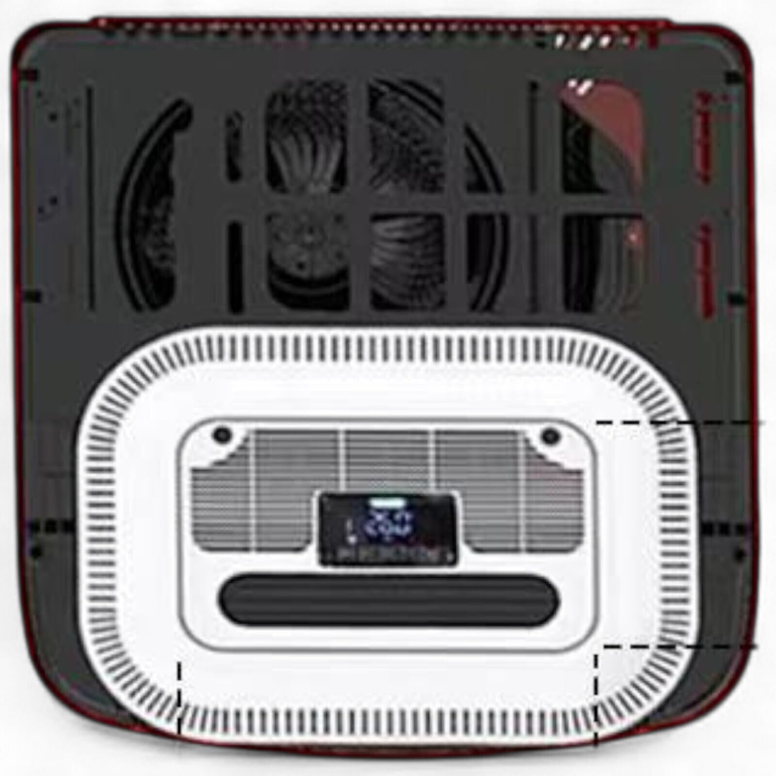 Climatiseur de toit, 12 V, 9 600 BTU (2 200 W), ultra silencieux