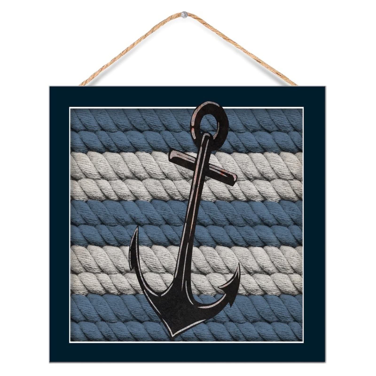 Panneau en bois océan pour embellir un mur blanc et terne avec une décoration marine suspendue