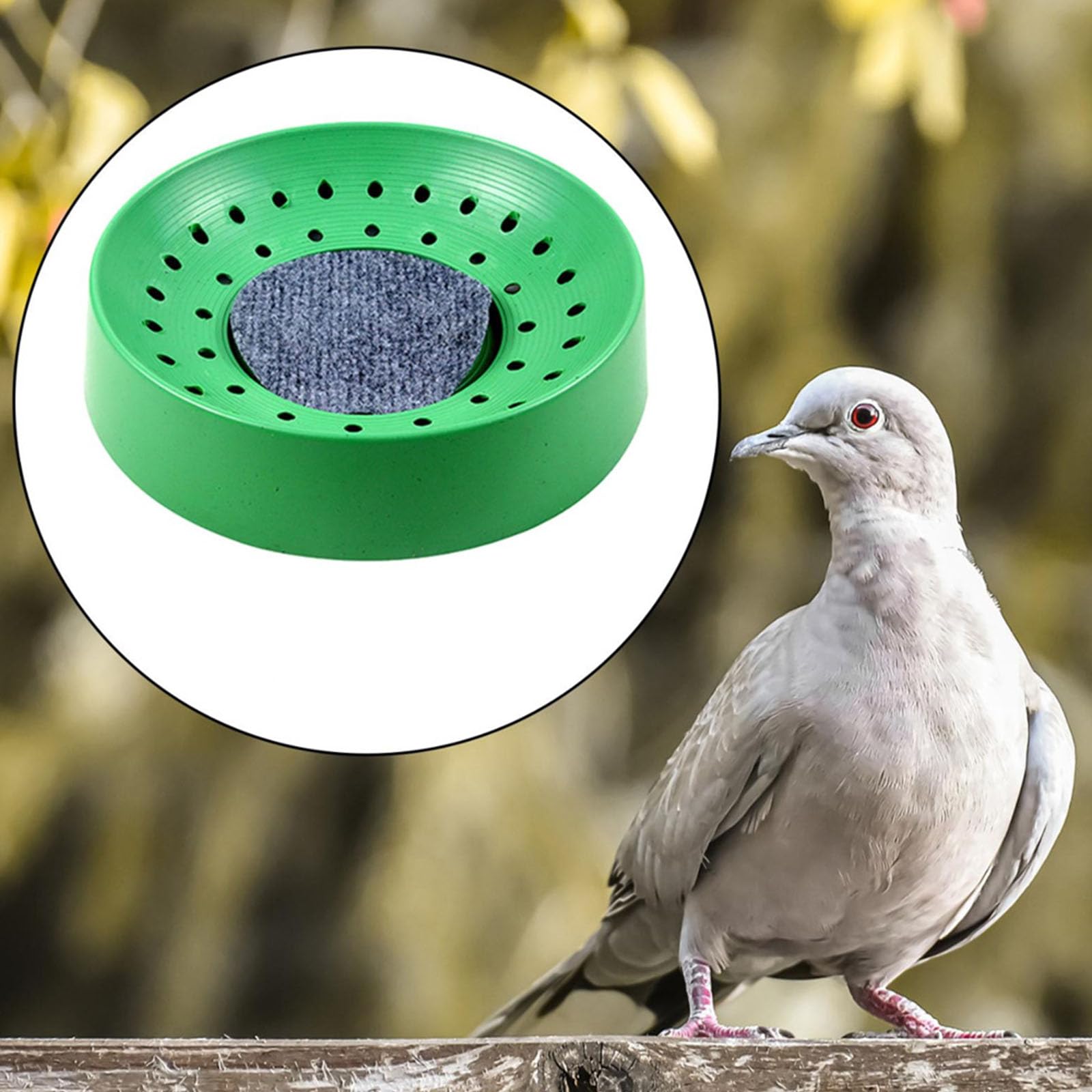 Ventilado Anti Roll Palomas Nido Huevos Incubadora de Pájaros de Plástico Simple para Balcón Jardín Plástico Bird Bowl