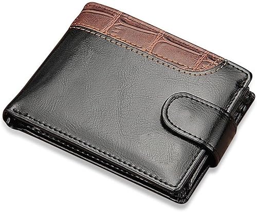 ZAINJO Wallets For Men Patchwork Leather Men Wallets Short Male Purse With Coin Pocket Card Holder Trifold Wallet Men Clutch Money Bag