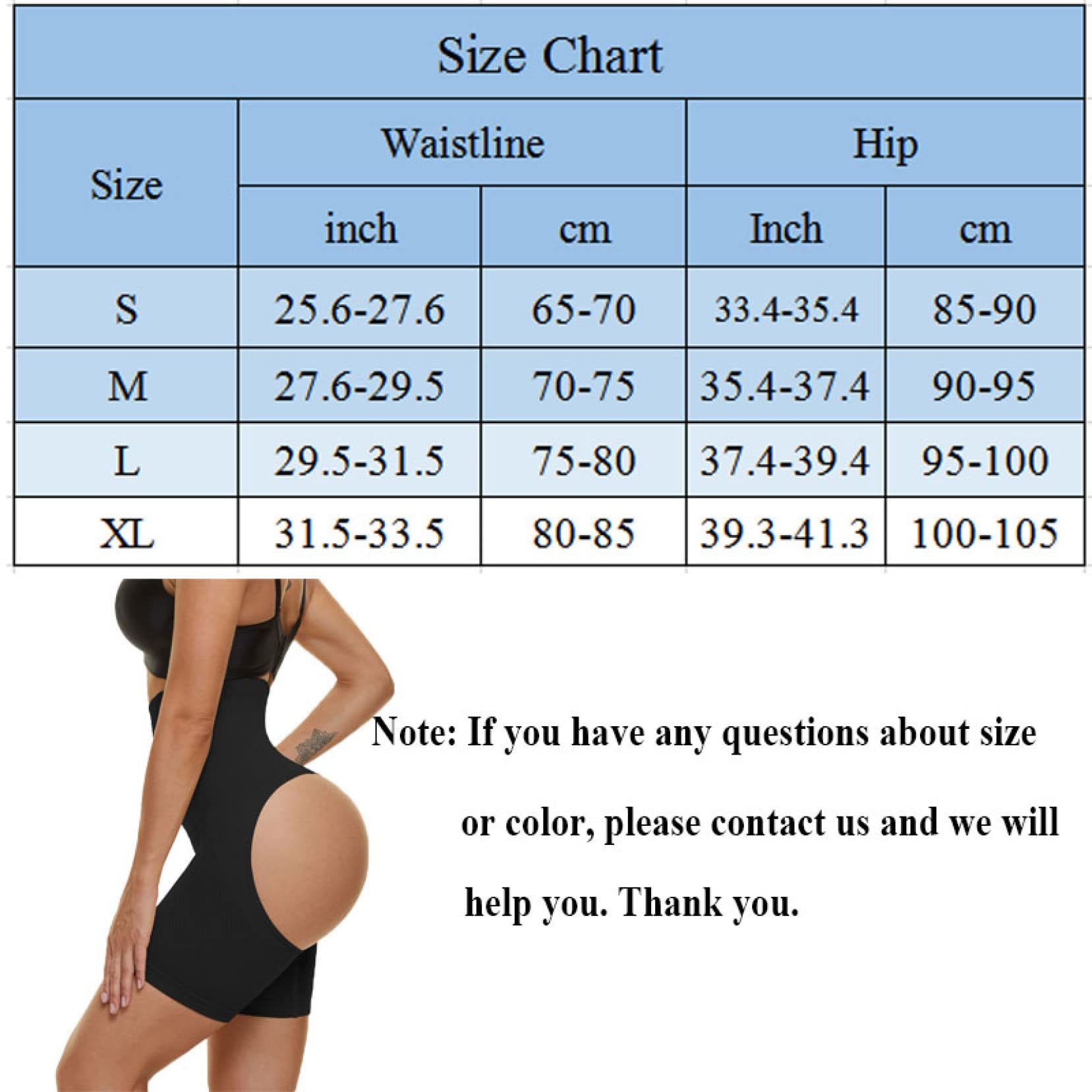 ISCBAFYX Body z funkcją treningu talii, push up, unoszą pośladki, figi wyszczuplają brzuch, spodenki modelują ze stali szydełkowej