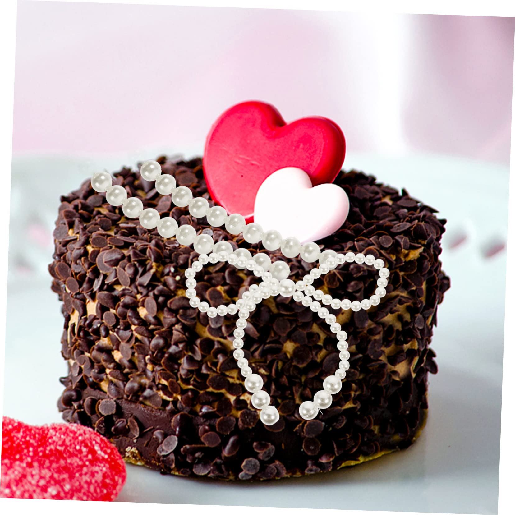 32 Pezzi Decorazioni Torte con Fiocco Rosa, Decorazione Torta Compleanno,Decorazione Torta Personalizzata, Decorazioni Torte con fiocco alta