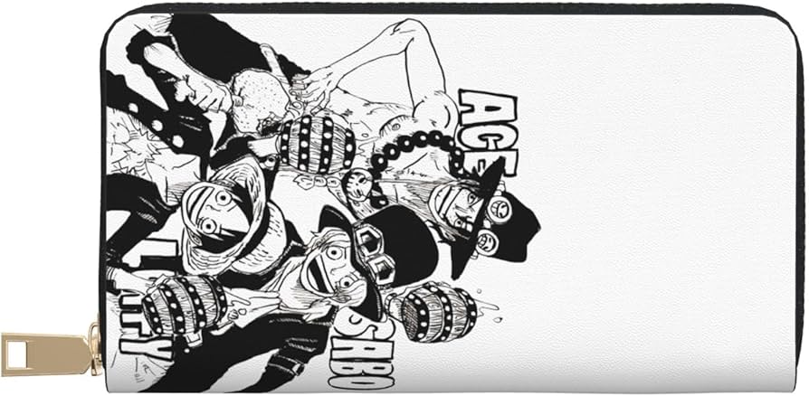 Amazon.co.jp: 財布 ワンピース One Piece エース 長財布 レザー なが
