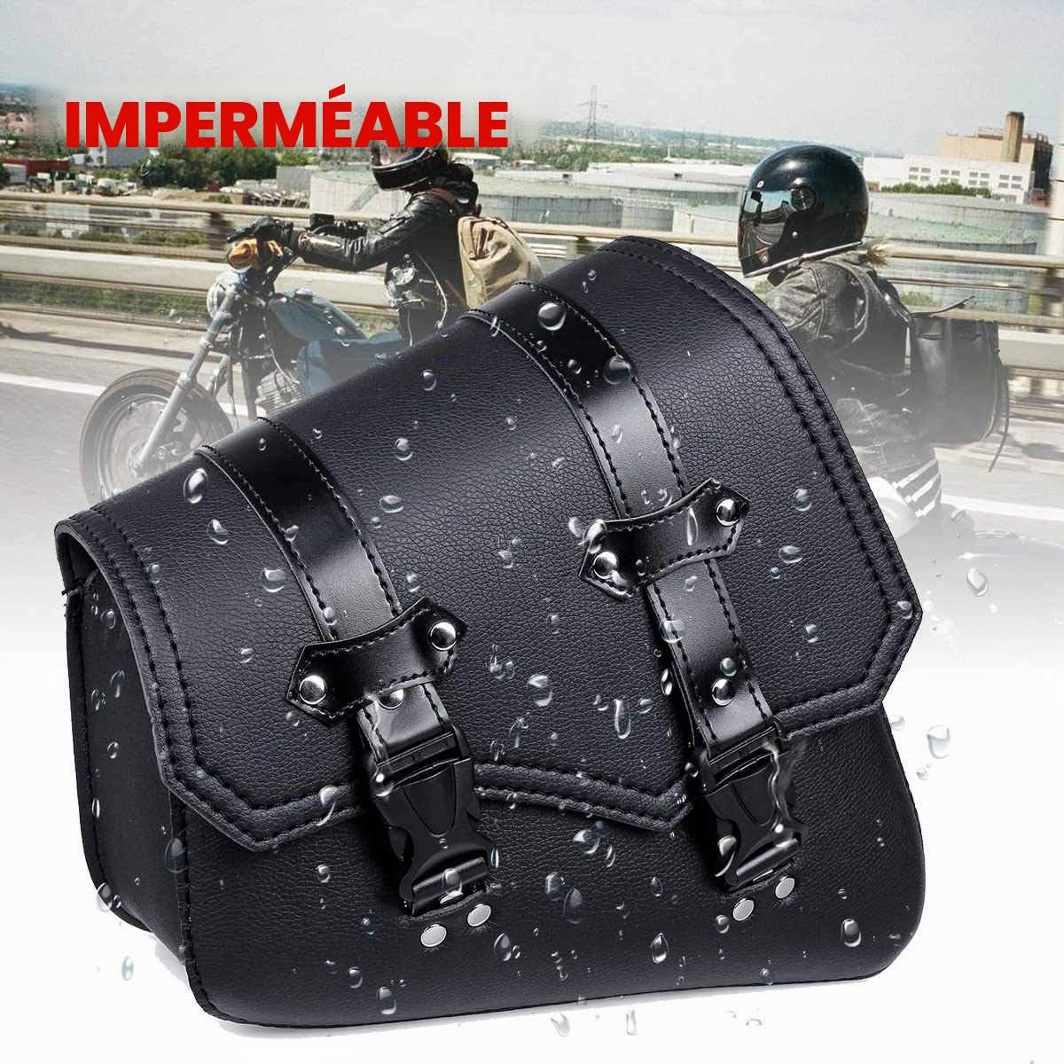 Sacoches Vintage pour Moto sacoches de Selle imperméables universelles en PU pour Scooter pour Honda pour Suzuki pour Yamaha pour HD Street Sportster