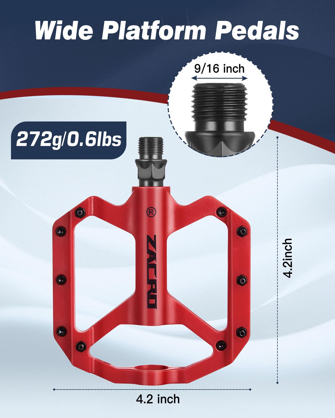 Zacro Bike Pedals Of 16 Inch Red Mountain Bike Desertcart Cyprus