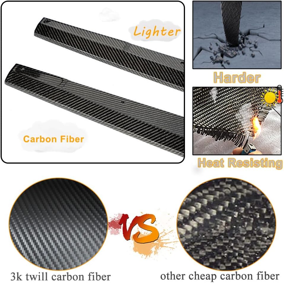 Real Carbon Fiber Side Skirts Compatible with Audi RS3 8Y 2021-2024 Under Door Rocker Panels Valance Extension Lip Factory Outlet