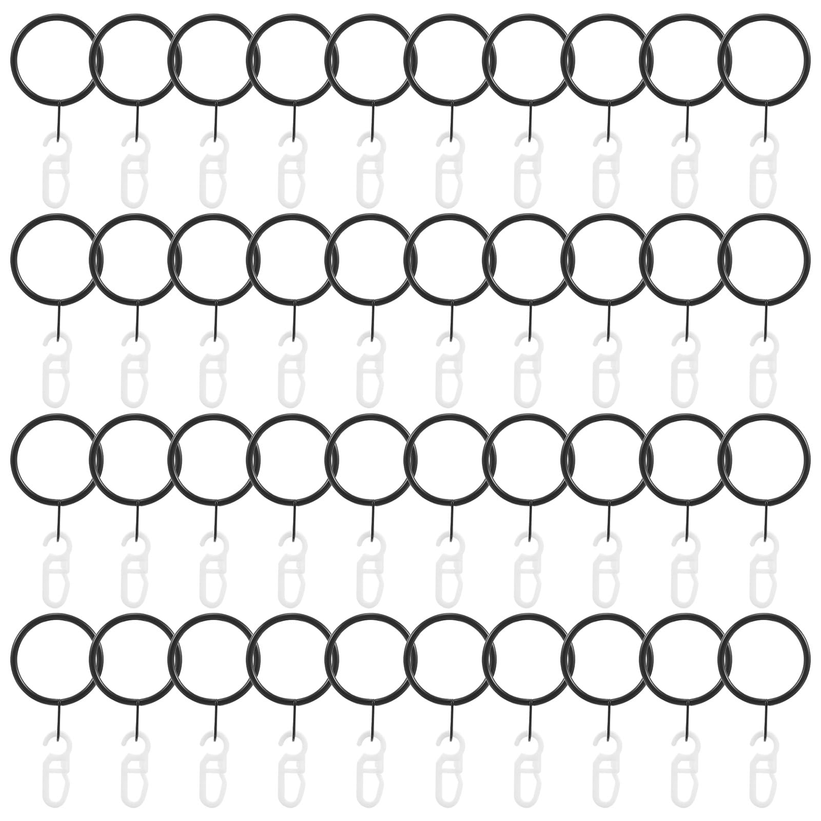 Ganchos para cortinas que evitan caídas, pack de 45 clips decorativos para ducha y cocina