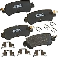 Vista 308 de Pastillas de freno traseras cerámicas Bendix Premium SBC1337 para Cadillac CTS 2014-2008, SRX 2016-2010, Chevrolet Camaro 2015-2010, Saab 9-4X 2011
