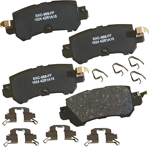Miniatura 313 de Bendix Pastillas de freno traseras de cerámica Premium SBC1100 para Nissan Frontier 2024-2005, Xterra 2015-2005, Suzuki Equator 2012-2009