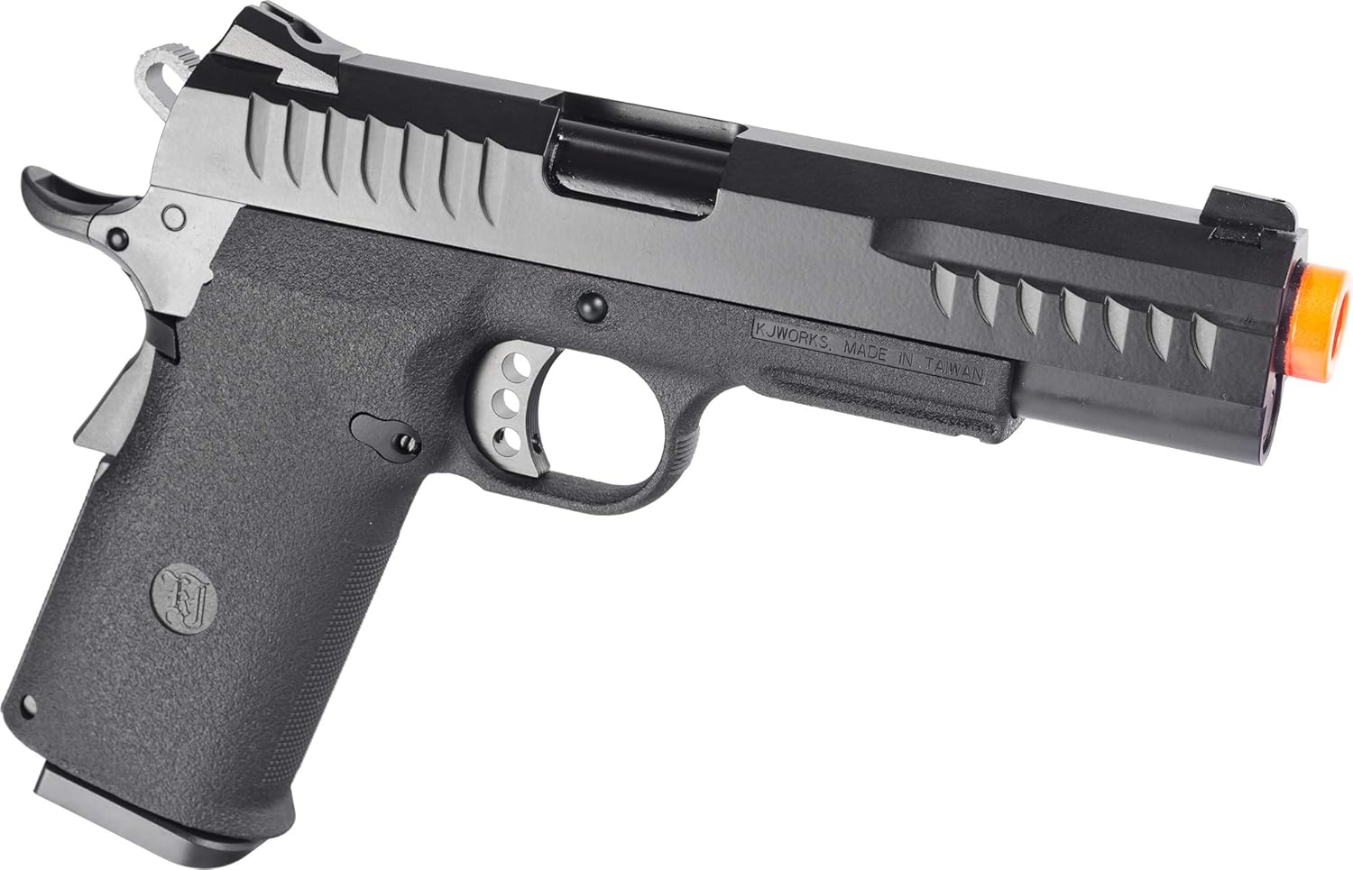 Evike Airsoft - KJW Metal KP08 Tactical Custom Hi-Capa GBB Airsoft Pistol