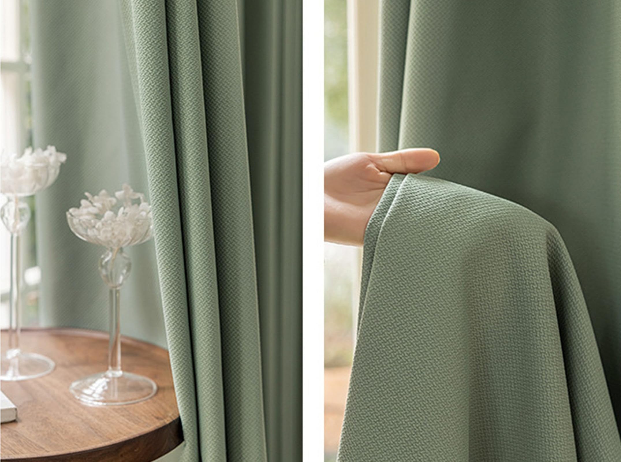 Moderne Geometrie Vorhänge 2er Set - Verdunkelungsgardinen Für Wohnzimmer