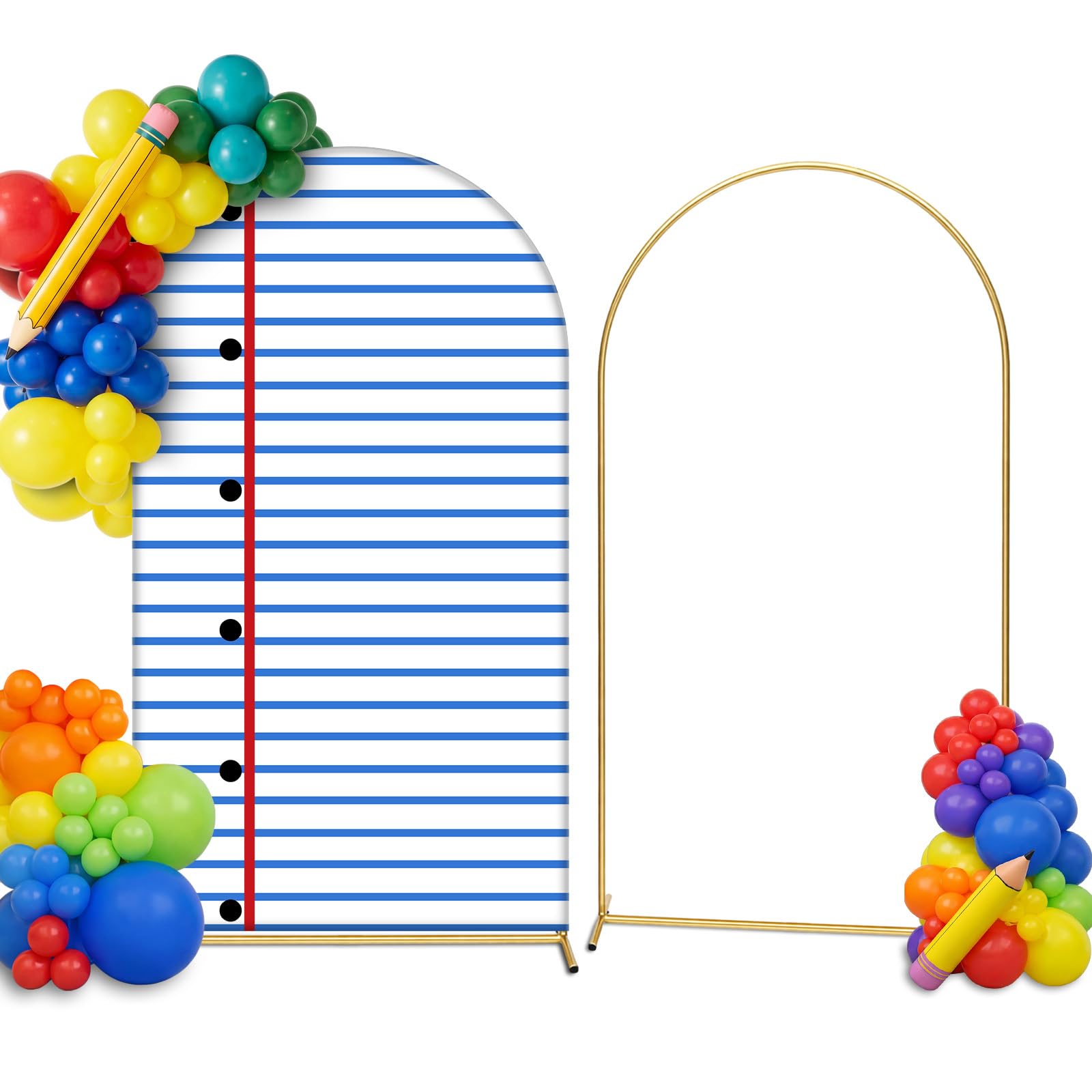 Photo 1 of VitalCozy Back to School Arch Backdrop Cover - 7.2 ft