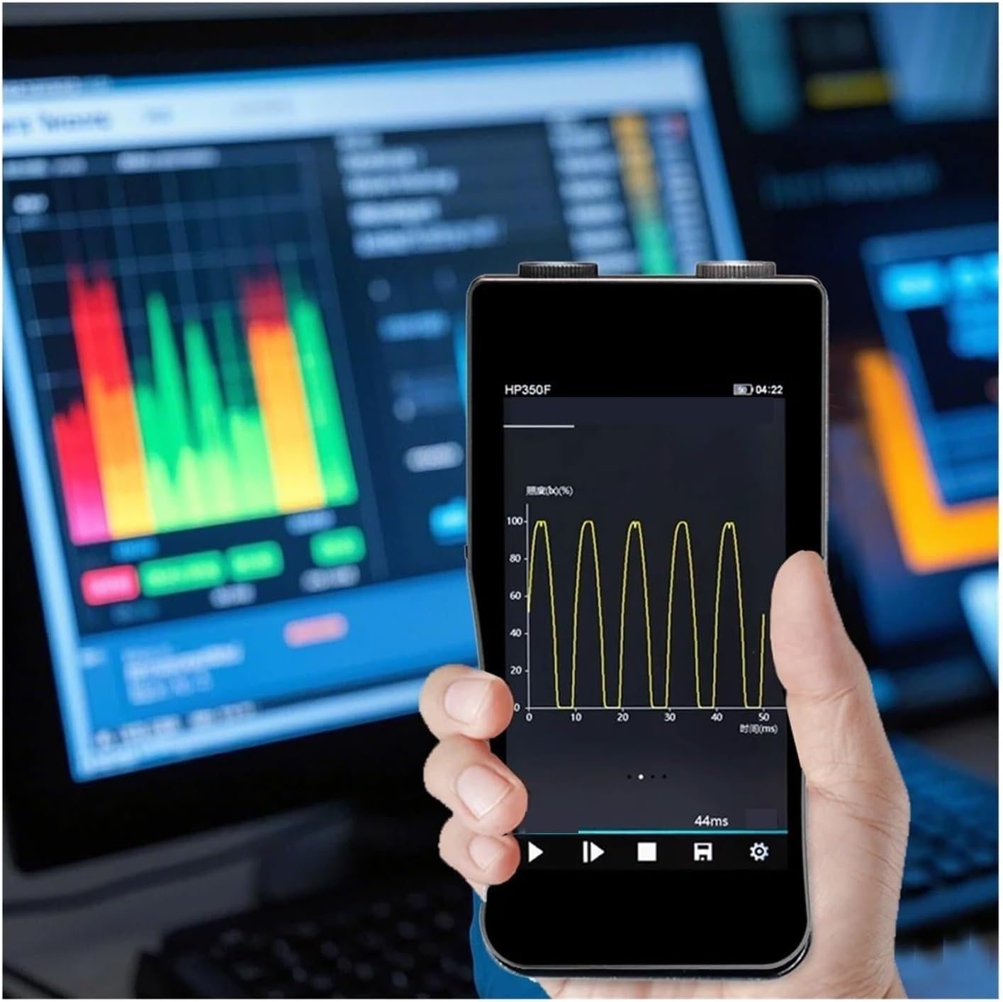 Light Meter, Spectrometer with Flicker Strobe Frequency Testing All in One Light Measurement Tool for Analysis,Light Meter Photography