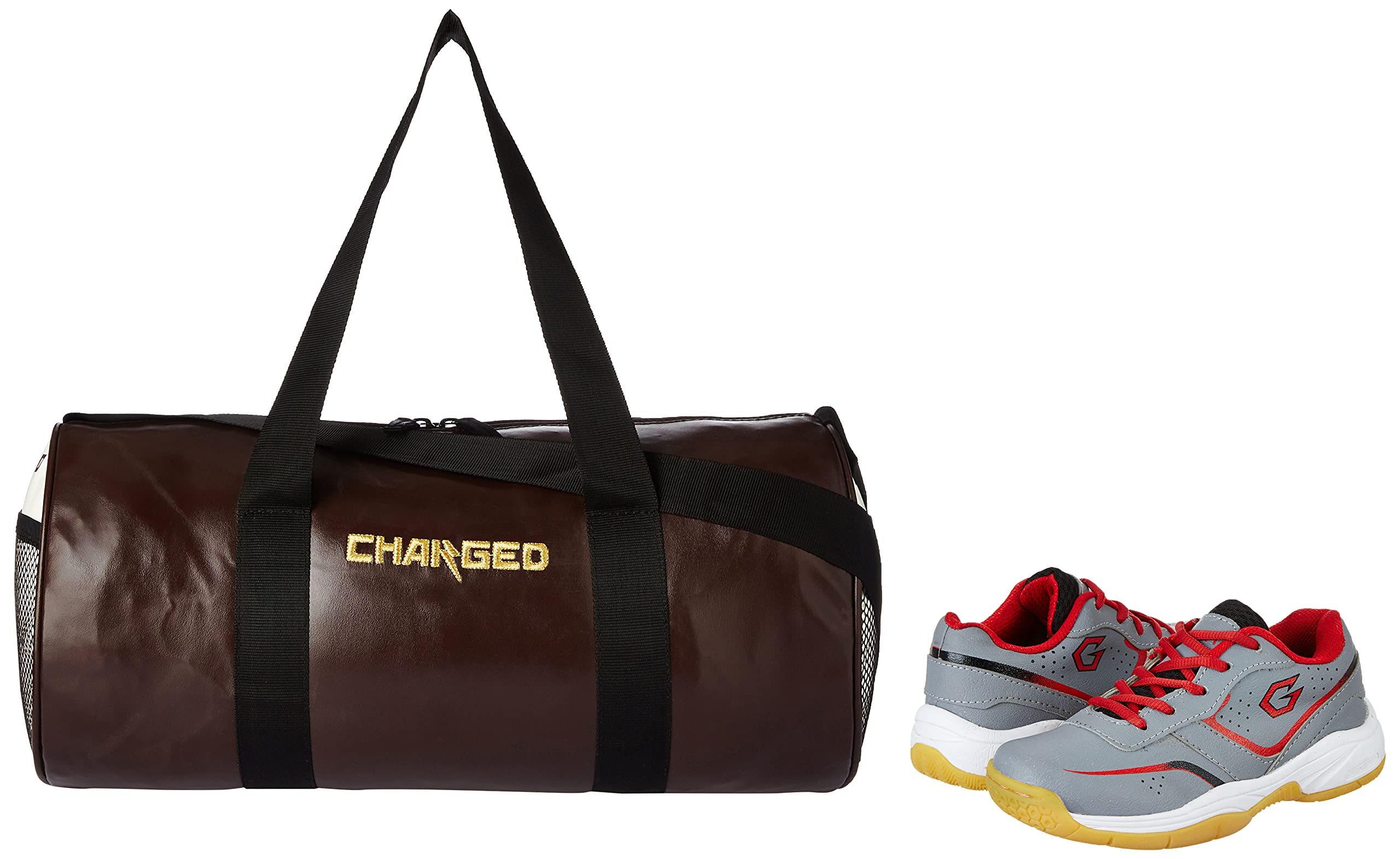 Charged Sports Bag Adena Brown with Gowin Sports Training Shoe Thrust Grey Size 6-picture-28