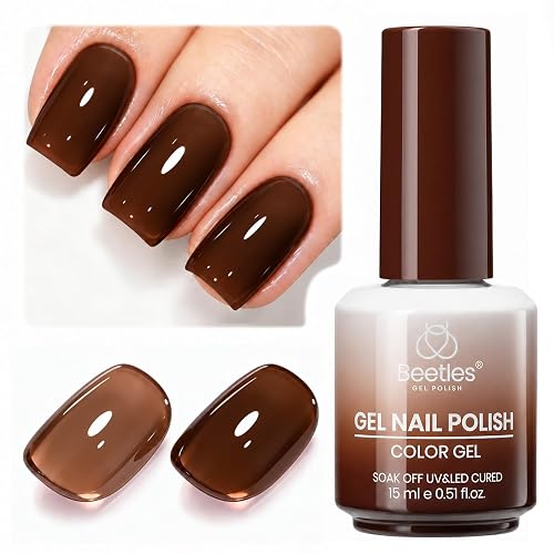 Beetles Jelly Brown Gel Nail Polish Morning Mocha