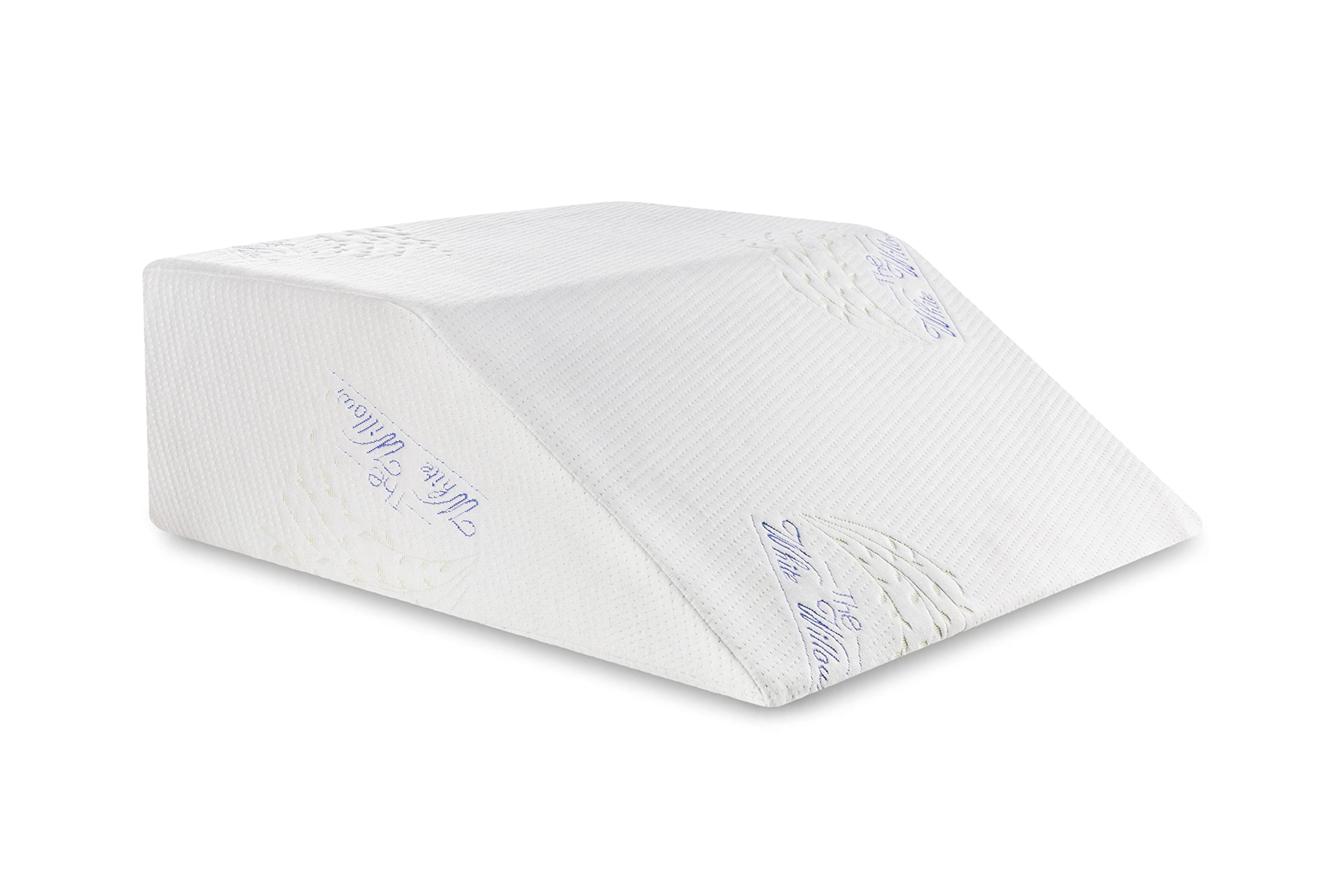 The White Willow Orthopedic Memory Foam & HR Foam Bed Wedge Elevated Leg Rest Pillow for Improved Circulation, Acid Reflux,Back, Leg, Sciatica Pain Relief,Post Surgery- Multi (24" L x 21" W x 8" H) (B07P65292R) Amazon Price History, Amazon Price Tracker