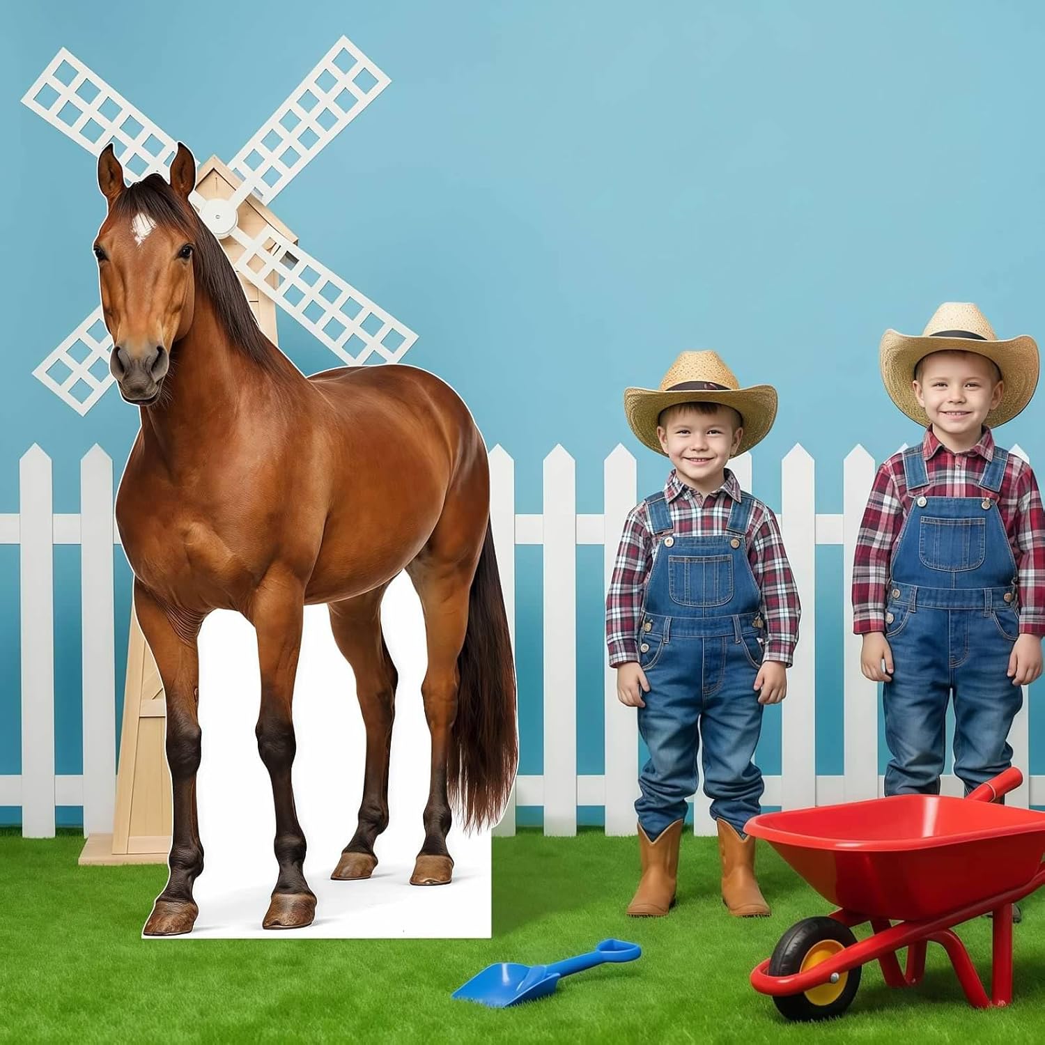 Life Size Horse Cutout 6 ft Animal Themed Party Decoration for Birthday and Themed Party