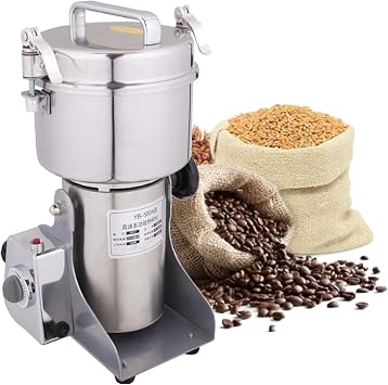 Electric Grain Mill Grinder Corn Grinder, Commercial Corn Mill Grinder Machine Feed Mill Wheat Grinder, Can Quickly Smash All Kinds of Dehydrated Food, Rice, Corn