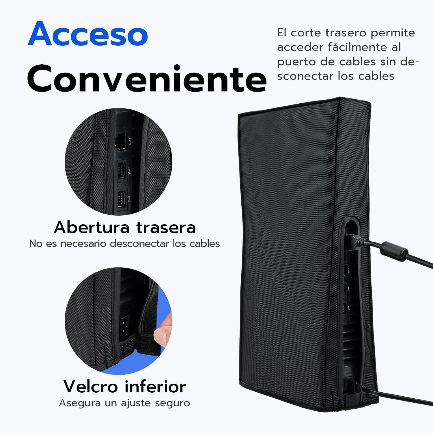 Wigearss Funda contra Polvo Protector Cubierta Antipolvo para PS5 Pro Consola (No para la PS5/PS5 Slim)