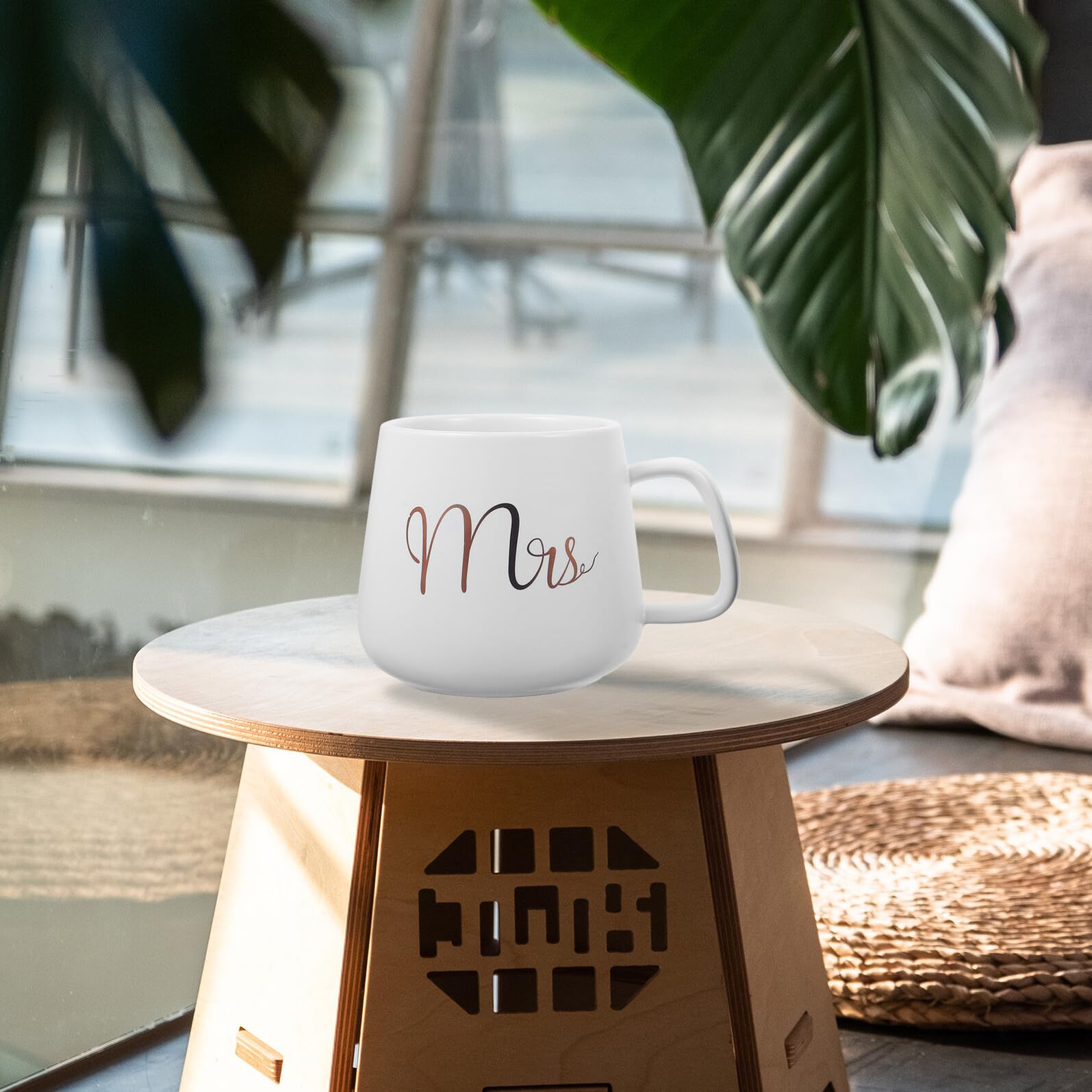 SHERCHPRY Set 2 Tazzine da Caffè Personalizzato con Manico in 330ml per Anniversario di Matrimonio per Celebrano