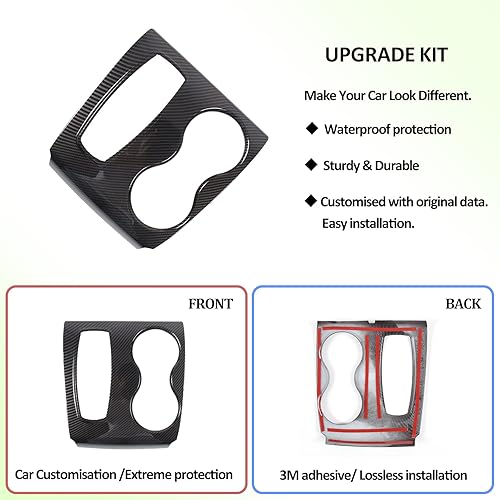 Miniatura 3 de Cubierta del panel de palanca de cambios de control central para Honda Pilot 2016-2022Ridgeline 2020-2023Passport 2019-2023, calcomanía para marco