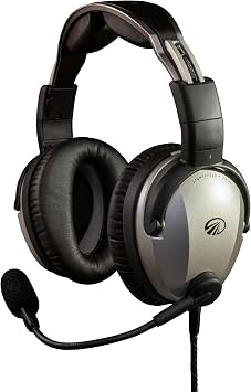 LIGHTSPEED Zulu 3 Premium ANR Aviation Headset with Noise Cancelling and Bluetooth GA Dual Plugs