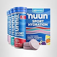 Vista 54 de Nuun Sport Electrolyte Tablets with Magnesium, Calcium, Potassium, Chloride & Sodium, Gluten Free & Vegan, Tropical, 8 Pack (80 Servings Total)