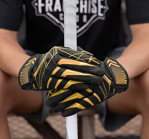 Miniatura 4 de RID CHEN SBR - Guantes de bateo de béisbol guantes de bateo para adultos y hombres cómodos guantes de bateo de sóftbol para jóvenes