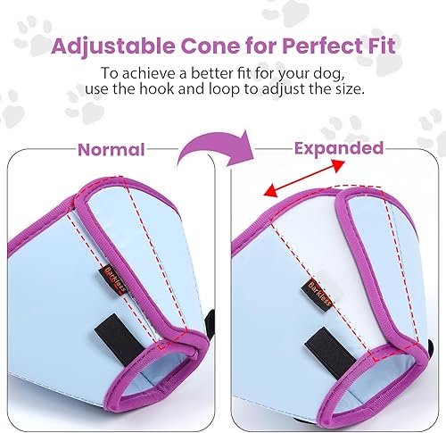 Miniatura 6 de BARKLESS Cono de perro, conos para perros pequeños, medianos y grandes, conos para cachorros y gatitos después de la cirugía para dejar de lamer,