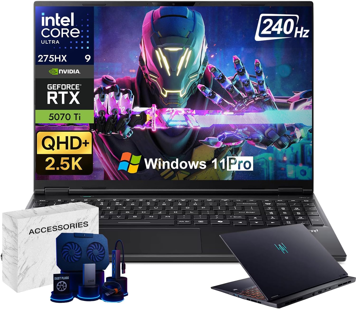 acer Predator Helios Neo 16S AI Gaming Laptop – 16″ 2.5K WQXGA 240Hz 2ms OLED Di…