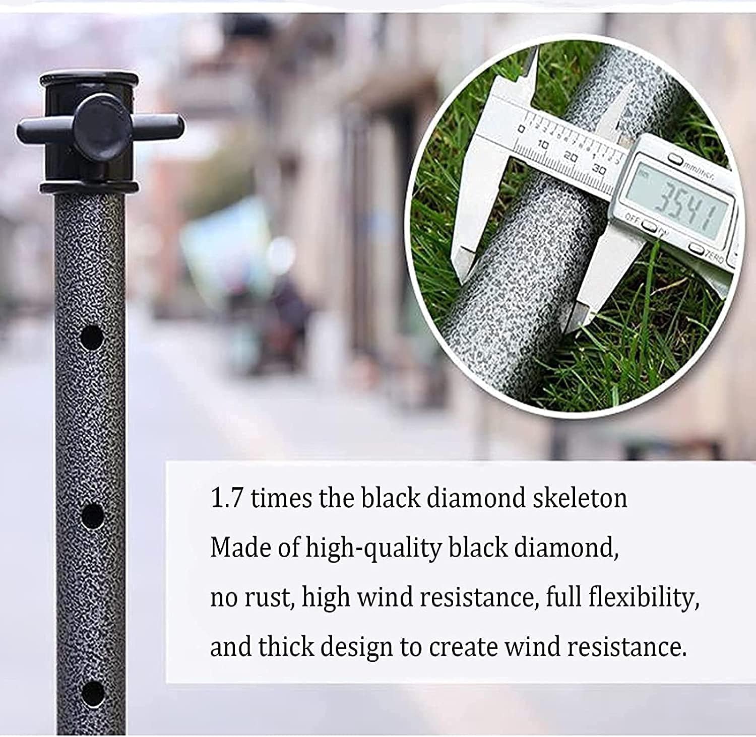 Garden Parasols Patio Umbrella for Pool Deck, Multicolour Outdoor Garden Table Umbrella to Install Easy to Carry Made Waterproof (Colour: Multicolour; Size: 2.4 M)