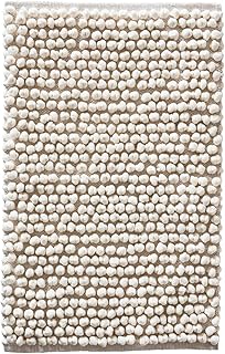 JOTEX Popcorn Badteppich, Weiß, 80x120 cm, 1623915