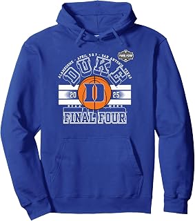 Duke Blue Devils Final Four 2025 Men's Basketball Arch Royal Pullover Hoodie