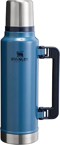 Stanley Classic Legendary Botella Termica 1.4L - Mantiene el Calor 40 Horas - Frío 35 Horas - Termo Cafe - Cantimplora Acero Inoxidable - Sin BPA - Apto Para Lavavajillas - Hammertone Lake
