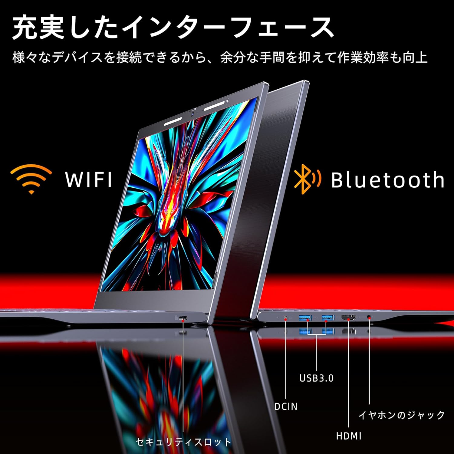 未使用 Win11 ノートPC 14型 9世代CPU 8GB 128G Wifi
