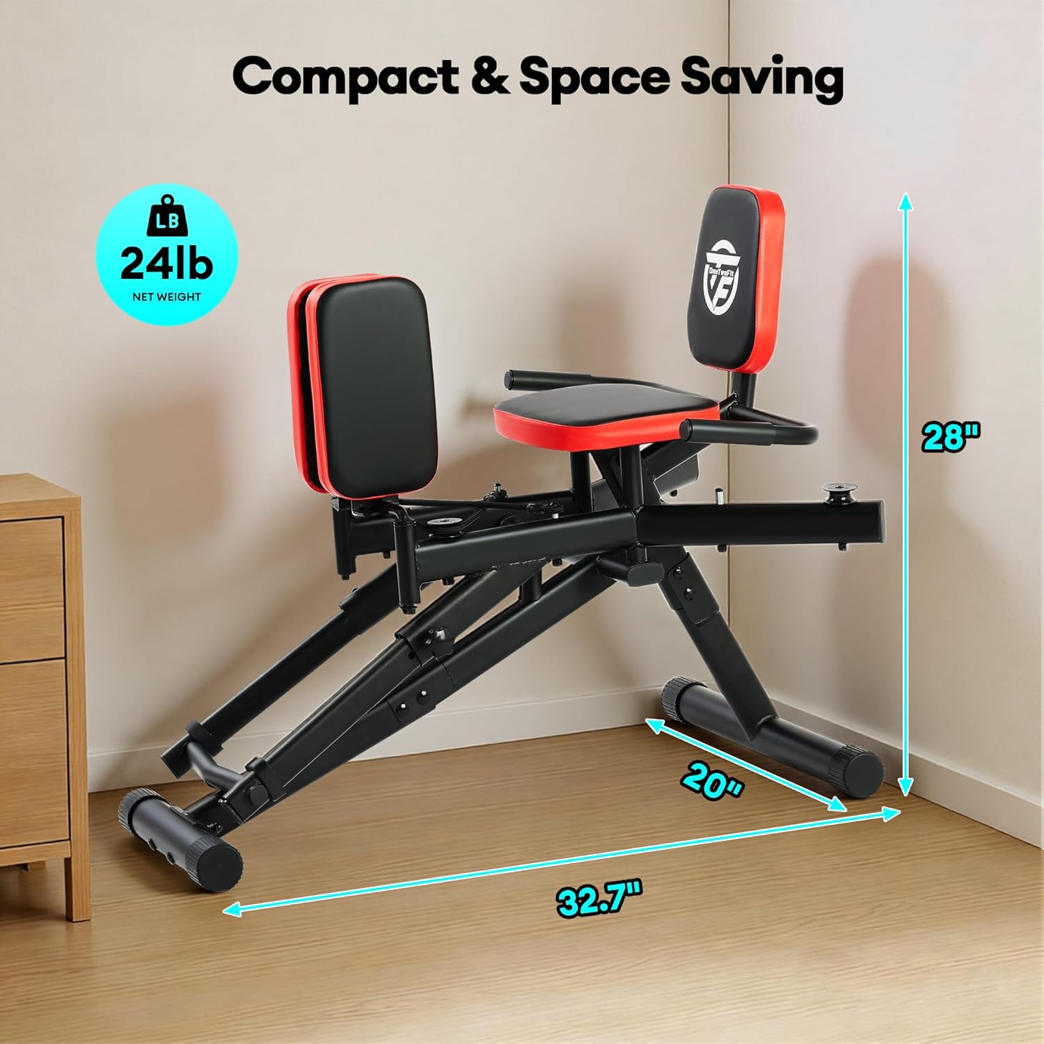 2 In 1 Hip Abductor/Adductor Machine, Thigh Master Trainer F...