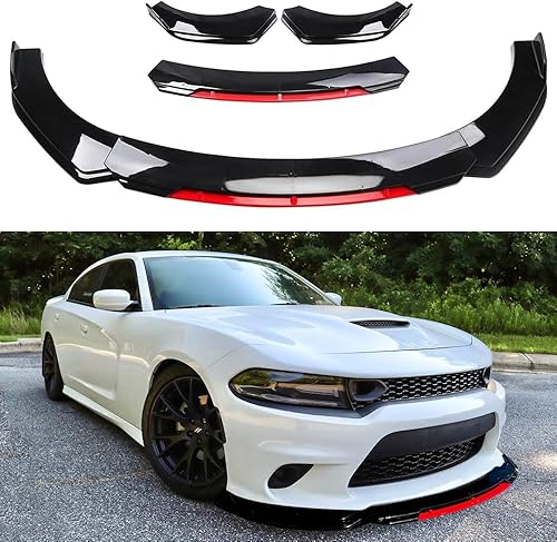 DREAMIZER Kit universal de parachoques delantero de coche, protector difusor de alerón de barbilla compatible con Honda Accord Civic Infiniti Q50