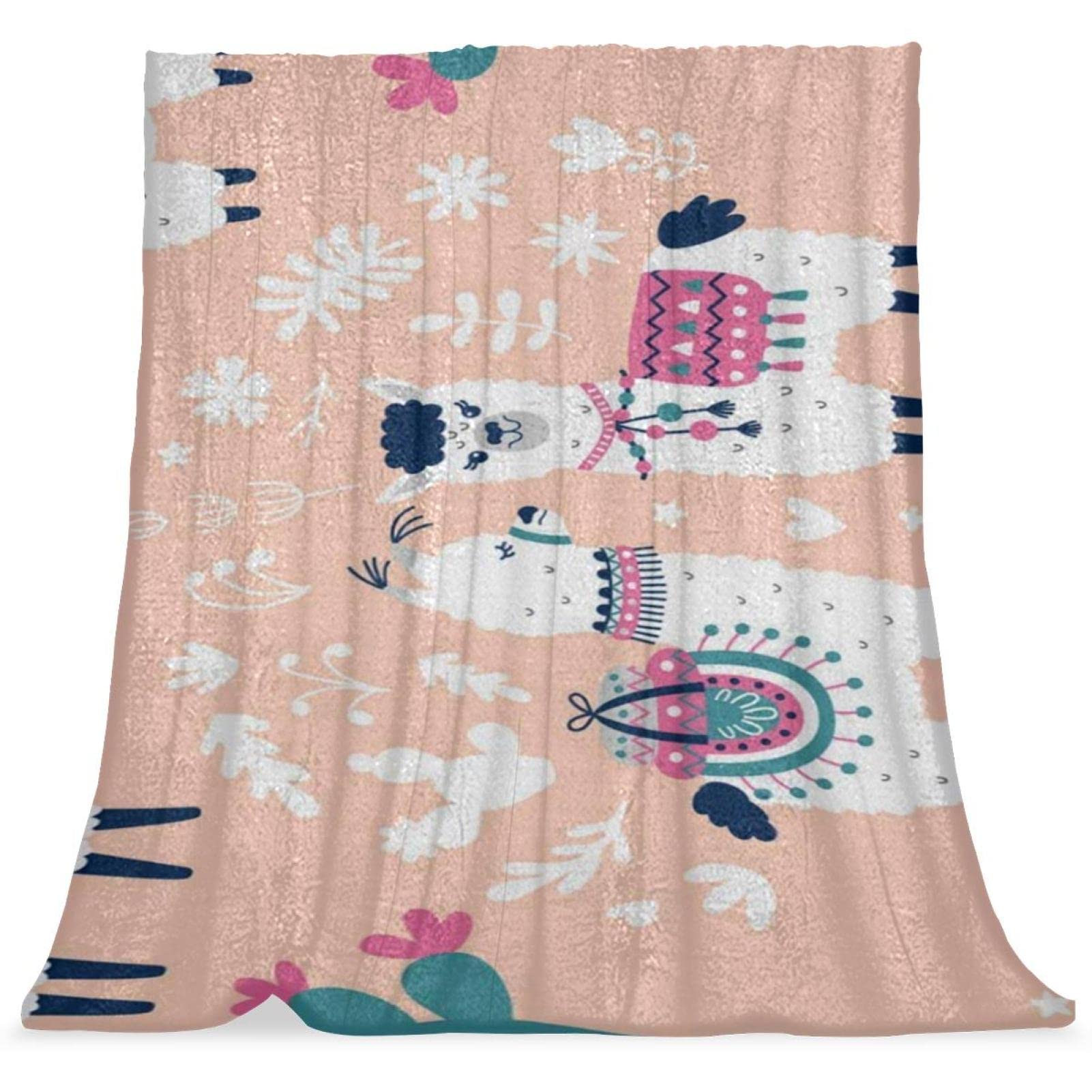 Couverture de lit lama douillette pour chambre de garçons filles