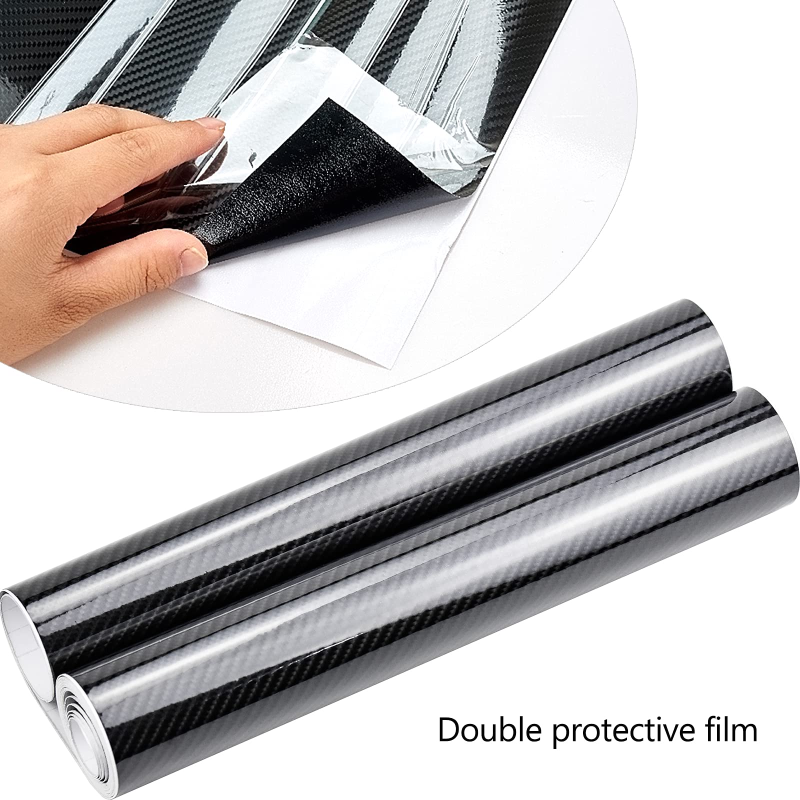 6D Carbon Fiber Vinyl Wrap Roll Film Sticker Carbon Fiber Vinyl Car