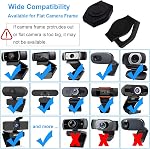 JCWINY 2 Pack Webcam Cover, Ultra-Thin Web Camera Lens Cover Slide Privacy Shutter Cap Hood with VHB 3M Sticker Pads, Web Cam Privacy Covers for Logitech HD Pro Webcam C270/C615/C920/C930e/C922X