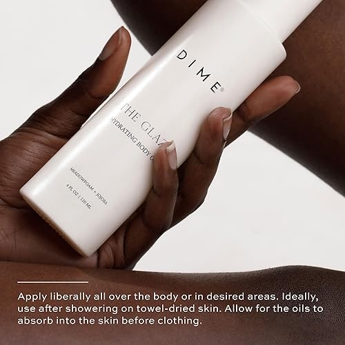 Miniatura 6 de DIME Beauty Glaze - Aceite corporal hidratante, aceite de masaje no graso, aceite de argán y jojoba para la piel, aceite de baño para todo el brillo