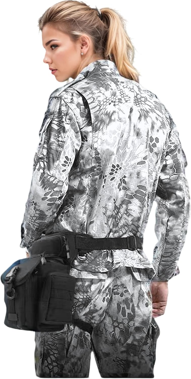 YADUSAOUnisex Waist Fanny Pack, Lightweight 0.9lb Waterproof Crossbody Bag with 35-inch Adjustable Strap, Multi‑Pocket Versatile Carry Pack for Hiking, Cycling, Camping & Outdoor Activities