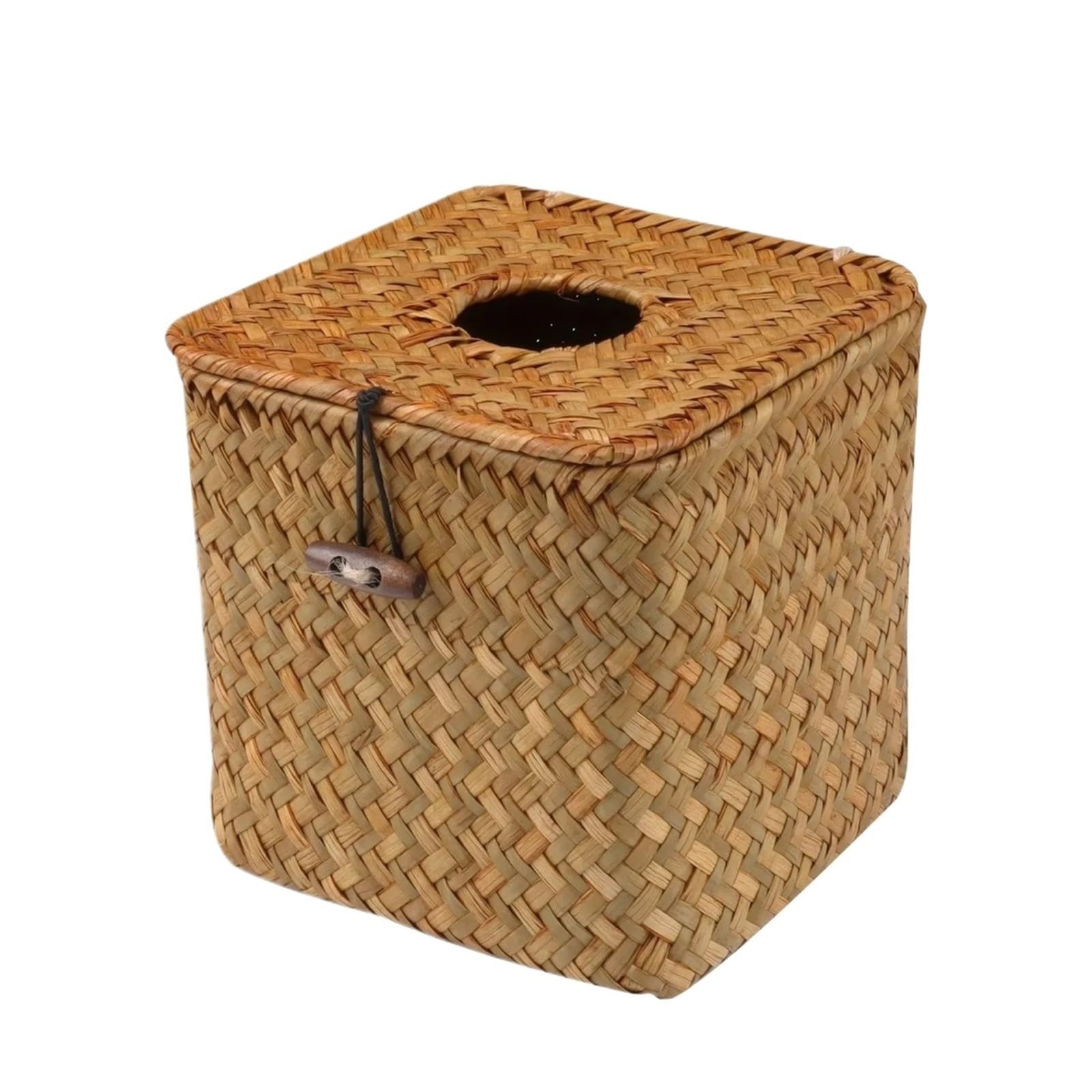 Dvmsief Dark Khaki Tissue Box Cover Square Tissue Box Cover To Hold Napkins Perfect For Decorating A Bathroom Or Cottage(Dark Khaki)