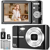 FAYIBUY Macchina Fotografica Digitale 50MP 1080P FHD, Zoom Digitale 16X