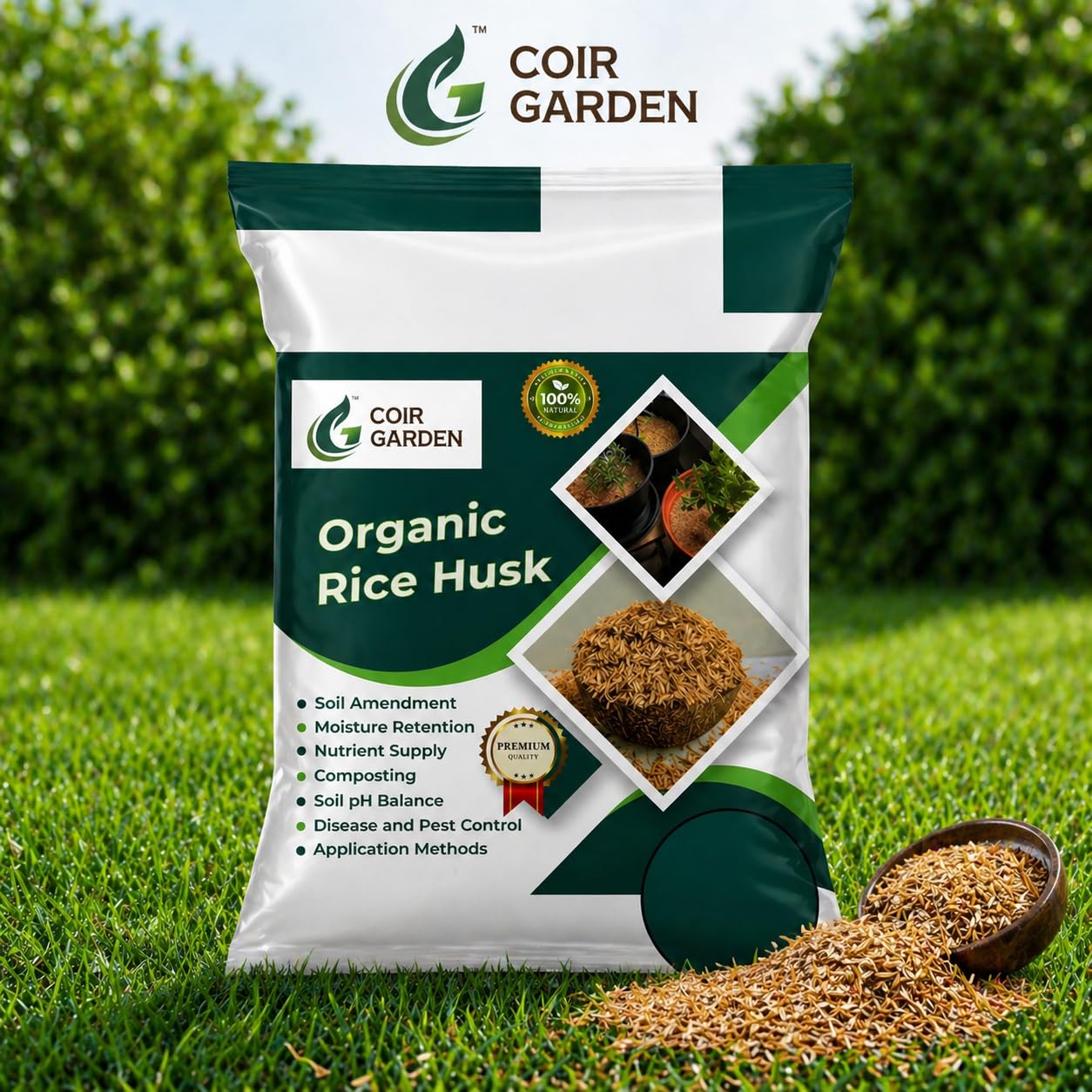 Organic Rice Husk Powder - 1 KG -2 Organic Rice Husk Powder - 1 KG -2