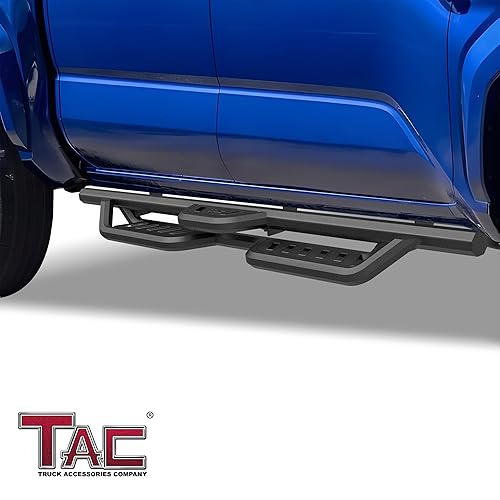 Miniatura 2 de TAC - Estribos Gen5HD con caída de 4 pulgadas, compatibles con Toyota Tacoma 2024-2026 de doble cabina (modelo híbrido incluido), escalones