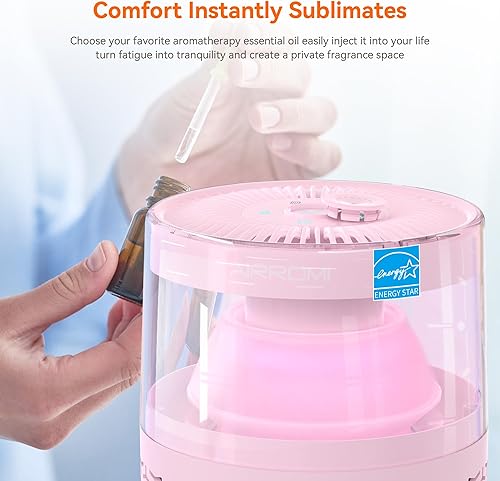 Miniatura 6 de AIRROMI Purificador de aire para mascotas para el hogar y el dormitorio, filtro de carbón activado HEPA, elimina la caspa y el olor de las mascotas,